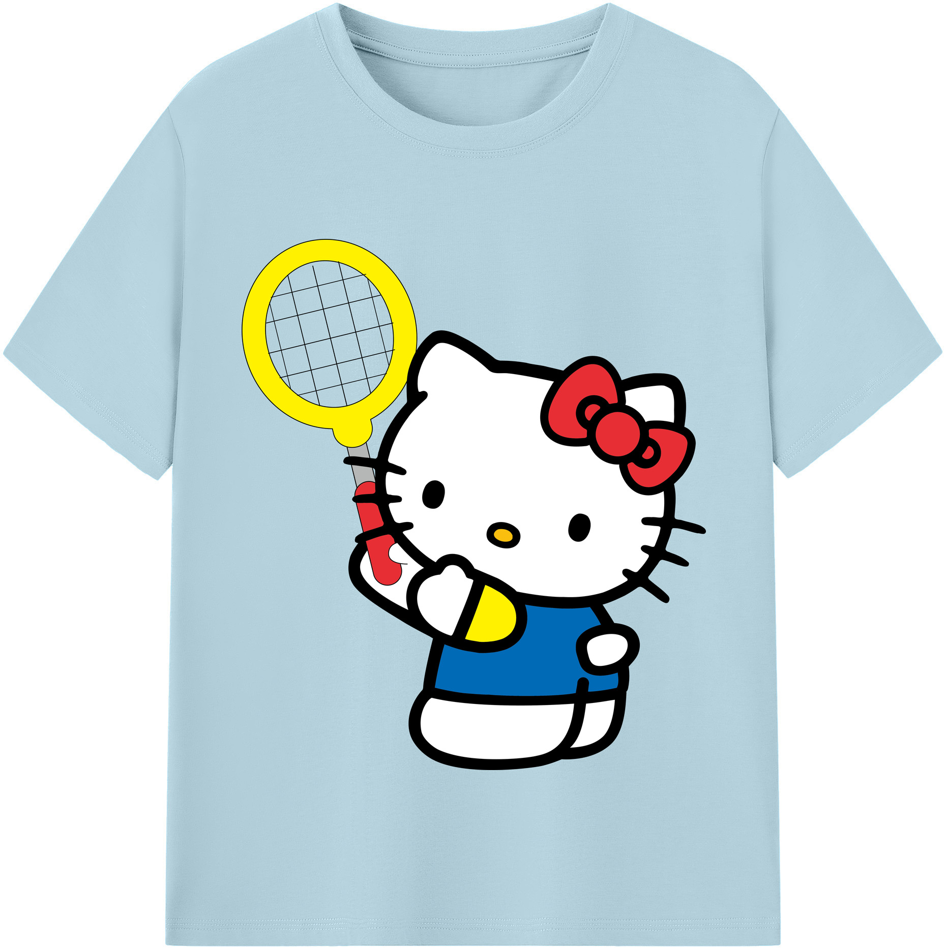 （画像用） Hello Kitty ハローキティ 綿100％半袖Tシャツ（フロントプリント）